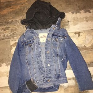 Hooded jean jacket